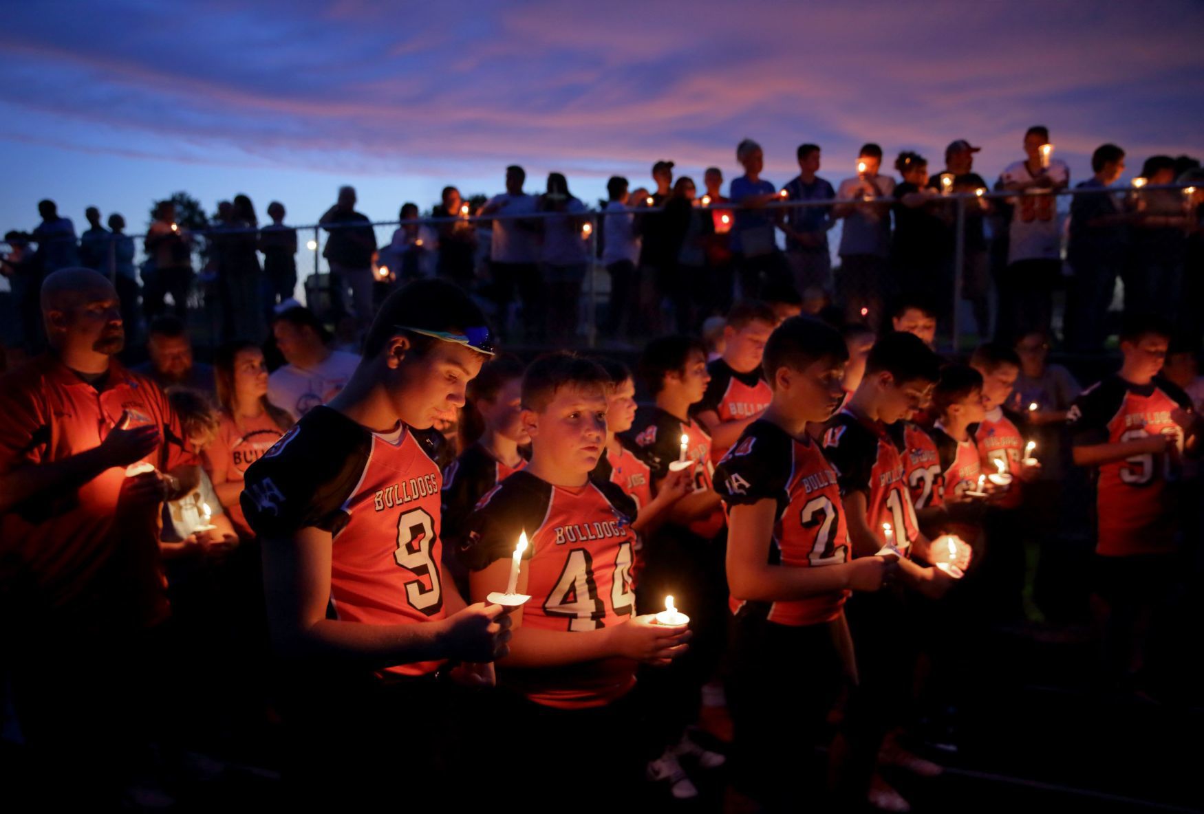 Waterloo community holds candlelight vigil for Trooper Nick Hopkins